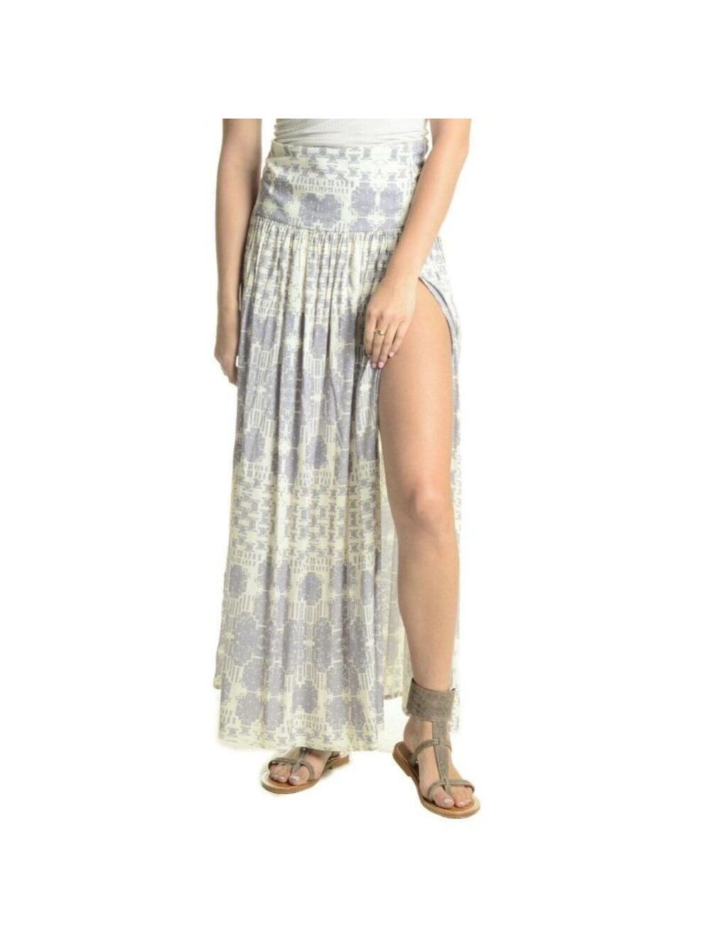 Stillwater Gypsy Maxi Banded Skirt Gray Size XS